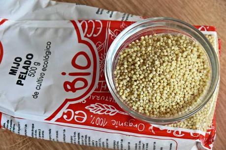 Hamburguesa de remolacha y mijo mijo pelado