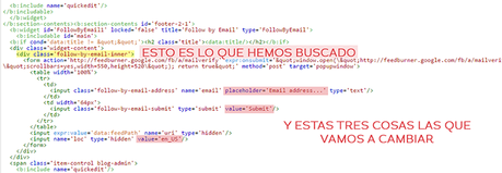 Tutorial Blogger: Personalizar la suscripción por mail (feedburner) cambiar-idioma-feedbuner