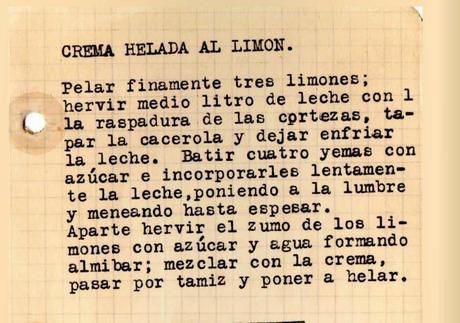 Crema de limón helada... para el reto de Tía Alia Crema de limón helada... para el reto de Tía Alia
