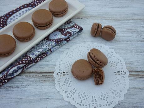 Macarons de chocolate y praliné (Recetario pdf para descargar)