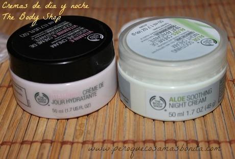 Crema de día Vitamia E y Crema de noche con Aloe de The Body Shop Crema de día Vitamia E y Crema de noche con Aloe de The Body Shop