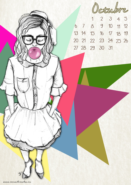 October calendar ¡¡Bye, bye september!! October calendar ¡¡Bye, bye september!!