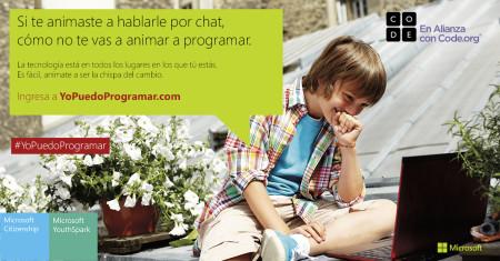 Si te animaste a hablarle por chat, cómo no te vas a animar a programar.