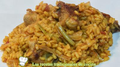 Recetas de arroces y paellas tradicionales Receta de arroz con ajos tiernos y costillas