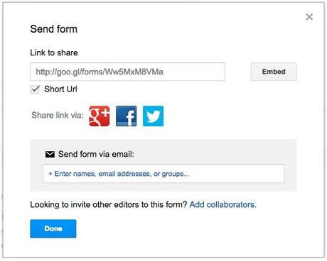 Google Forms ahora con URLs cortas, orden de preguntas aleatorio y búsquedas en menús google-forms-short-url