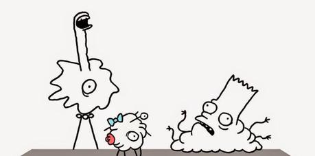 Los Simpson según Don Hertzfeldt . Los Simpson según Don Hertzfeldt .