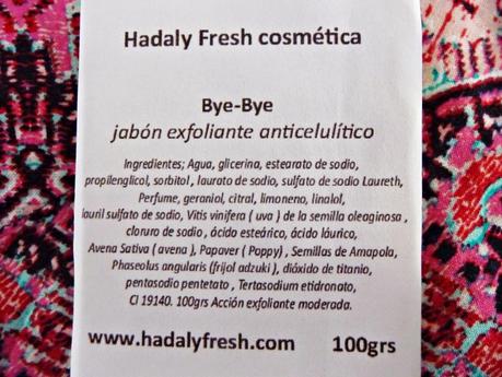 Jabón anticelulítico “Bye-Bye” de Hadaly Fresh