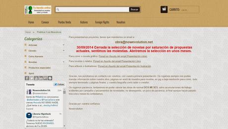 .: Cierre temporal de admisión de manuscritos - Nowevolution :. .: Cierre temporal de admisión de manuscritos - Nowevolution :.