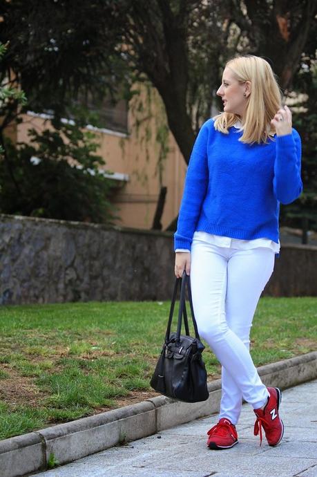 Blue and white Blue and white