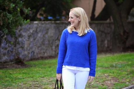 Blue and white Blue and white