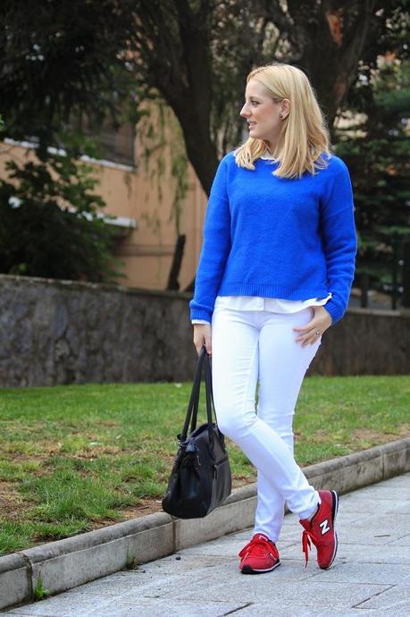 Blue and white Blue and white