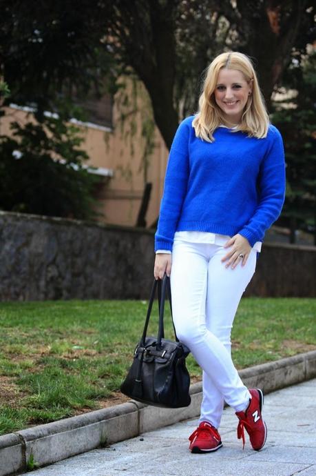 Blue and white Blue and white