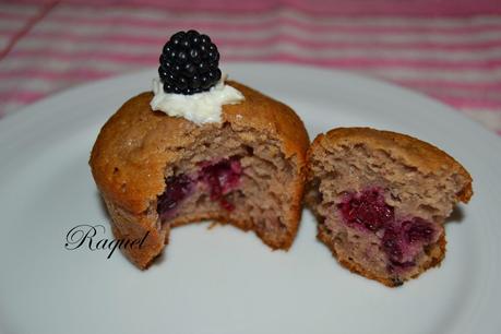 Muffins de Moras Silvestres Muffins de Moras Silvestres