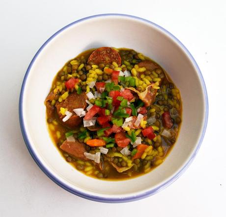 Lentejas con arroz Lentejas con arroz