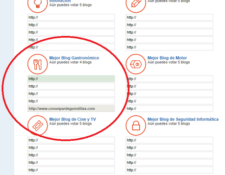 Participamos en los premios Bitacoras 2014 Participamos en los premios Bitacoras 2014
