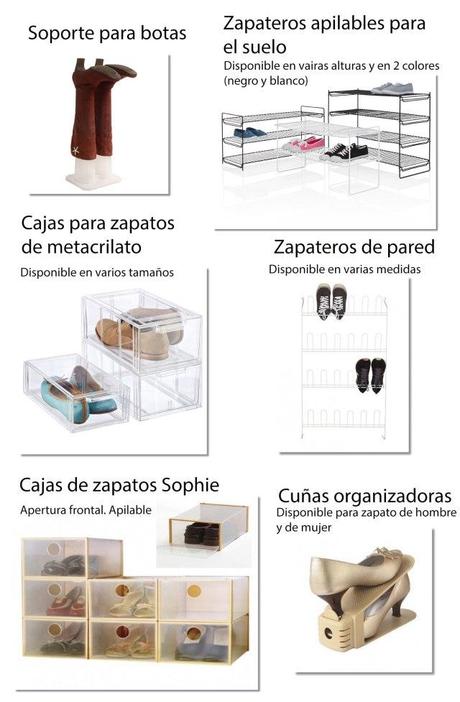 Zapatos organizados