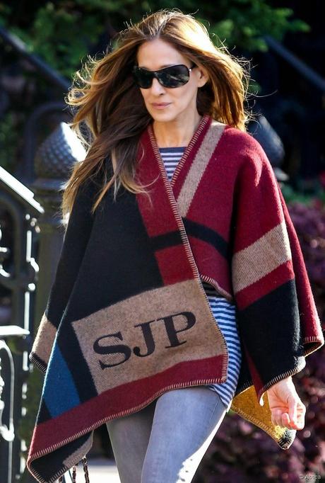 capa, capa manta, sara jessica parker, capa manta burberry, clon capa manta burberry, clon aliexpress, aliexpress capa manta burberry, Aliexpress, fashion blogger, burberry aliexpress, capa olivia palermo, los looks de mi armario, http://www.loslooksdemiarmario.com/2014/10/capa-burberry-vs-capa-burberry-aliexpres.html