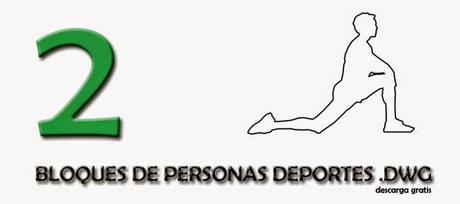 Descargar 11 bloques .dwg. Silueta de personas realizando deporte Descargar 11 bloques .dwg. Silueta de personas realizando deporte