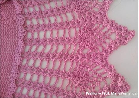 Teje un cuello fácil a ganchillo para aplicarlo a un sweater (An easy crocheted neck for a sweater)