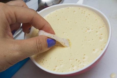 Buñuelos de calamares en rebozado de cerveza Buñuelos de calamares en rebozado de cerveza