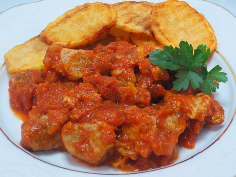 Solomillo o magro con tomate olla GM