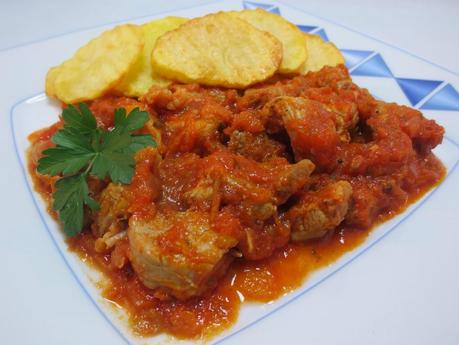 Solomillo o magro con tomate olla GM