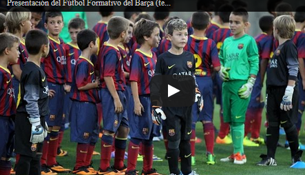 Presentación de la cantera del Barça 2014/15 (Vídeo)