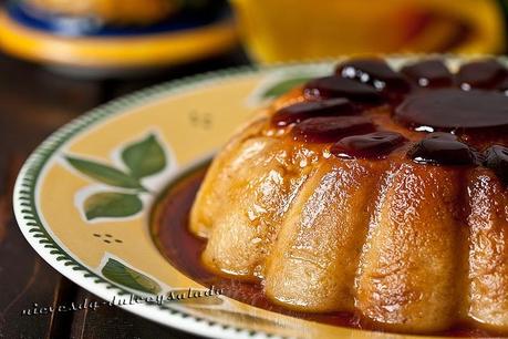 FLAN DE GALLETAS Y NUECES EN MICROONDAS FLAN DE GALLETAS Y NUECES EN MICROONDAS