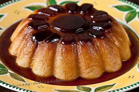 FLAN DE GALLETAS Y NUECES EN MICROONDAS FLAN DE GALLETAS Y NUECES EN MICROONDAS