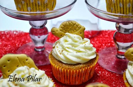 Cupcakes de manzana asada con canela y brandy