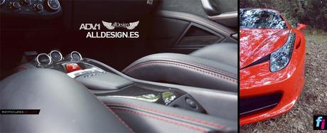 ADV1 Wheels Ferrari 458 Italia · Personalizar un superdeportivo ADV1 Wheels collage inerior exterior