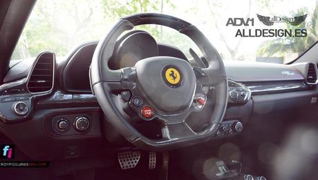 ADV1 Wheels Ferrari 458 Italia · Personalizar un superdeportivo interior italia ADV1