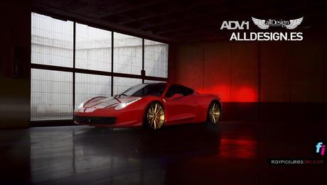 ADV1 Wheels Ferrari 458 Italia · Personalizar un superdeportivo ADV1 wheels 458 italia red