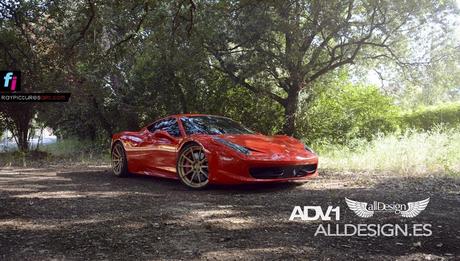 ADV1 Wheels Ferrari 458 Italia · Personalizar un superdeportivo Alldesign ADV1 wheels 458 italia
