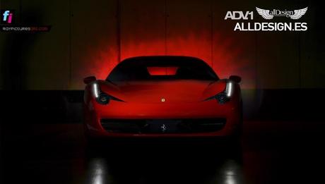 ADV1 Wheels Ferrari 458 Italia · Personalizar un superdeportivo front dark 458 italia ADV1