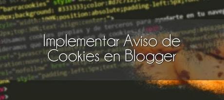 Implementar aviso de cookies Implementar aviso de cookies