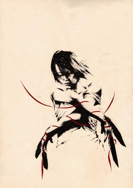 Las ilustraciones a tinta de Sail Uselessarm Las ilustraciones a tinta de Sail Uselessarm