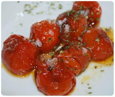 Tomates cherry confitados Tomates cherry confitados