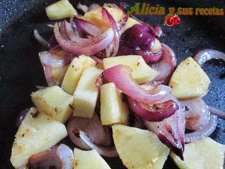 SOLOMILLO DE CERDO CON SALSA DE PIÑA