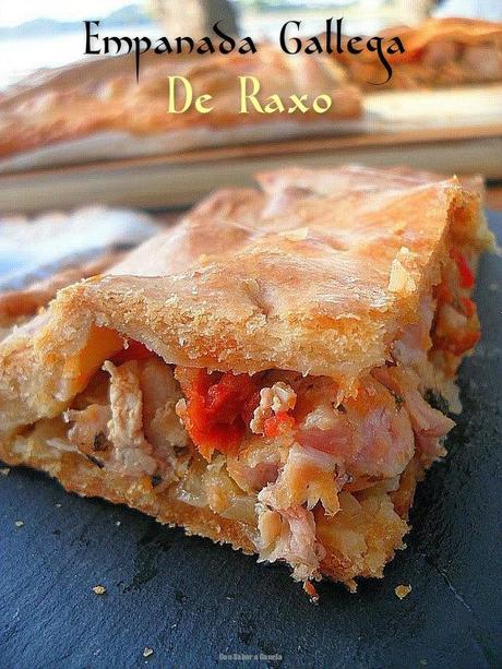 Empanada gallega de raxo ( con masa al momento ) Empanada gallega de raxo ( con masa al momento )