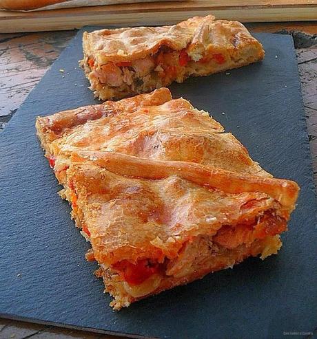 Empanada gallega de raxo ( con masa al momento ) Empanada gallega de raxo ( con masa al momento )