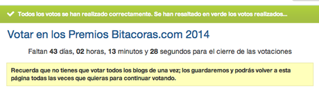 Teleaire.com participa en Bitácoras 2014 Premios bitácoras 2014