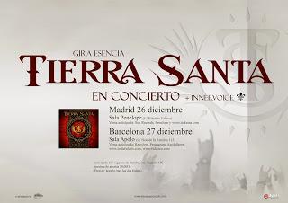 Tierra Santa actuarán en diciembre en Madrid y Barcelona
