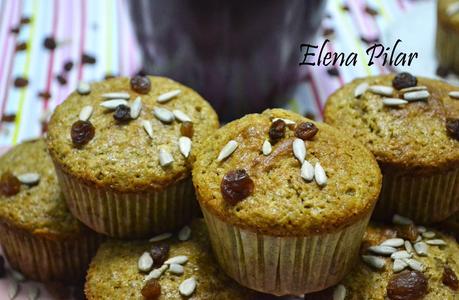 Muffins de fibra para el desayuno Muffins de fibra para el desayuno