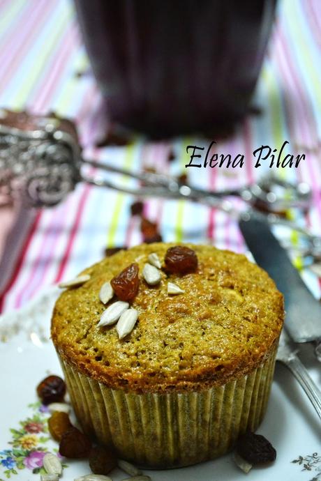 Muffins de fibra para el desayuno Muffins de fibra para el desayuno