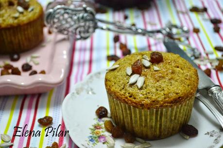 Muffins de fibra para el desayuno Muffins de fibra para el desayuno