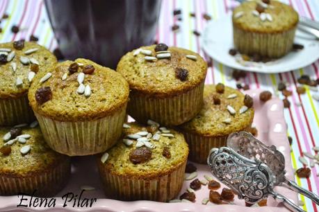 Muffins de fibra para el desayuno Muffins de fibra para el desayuno