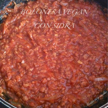 Salsa boloñesa con sidra y toque andaluz Salsa boloñesa con sidra y toque andaluz