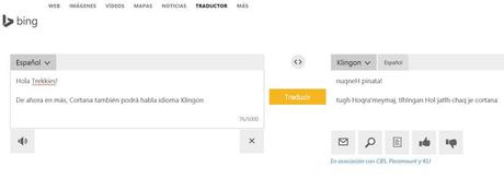Actualización de Cortana le permitirá hablar en Klingon básico bing-klingon
