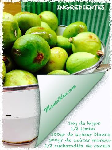 Mermelada de higos Mermelada de higos etiqueta de ingredientes